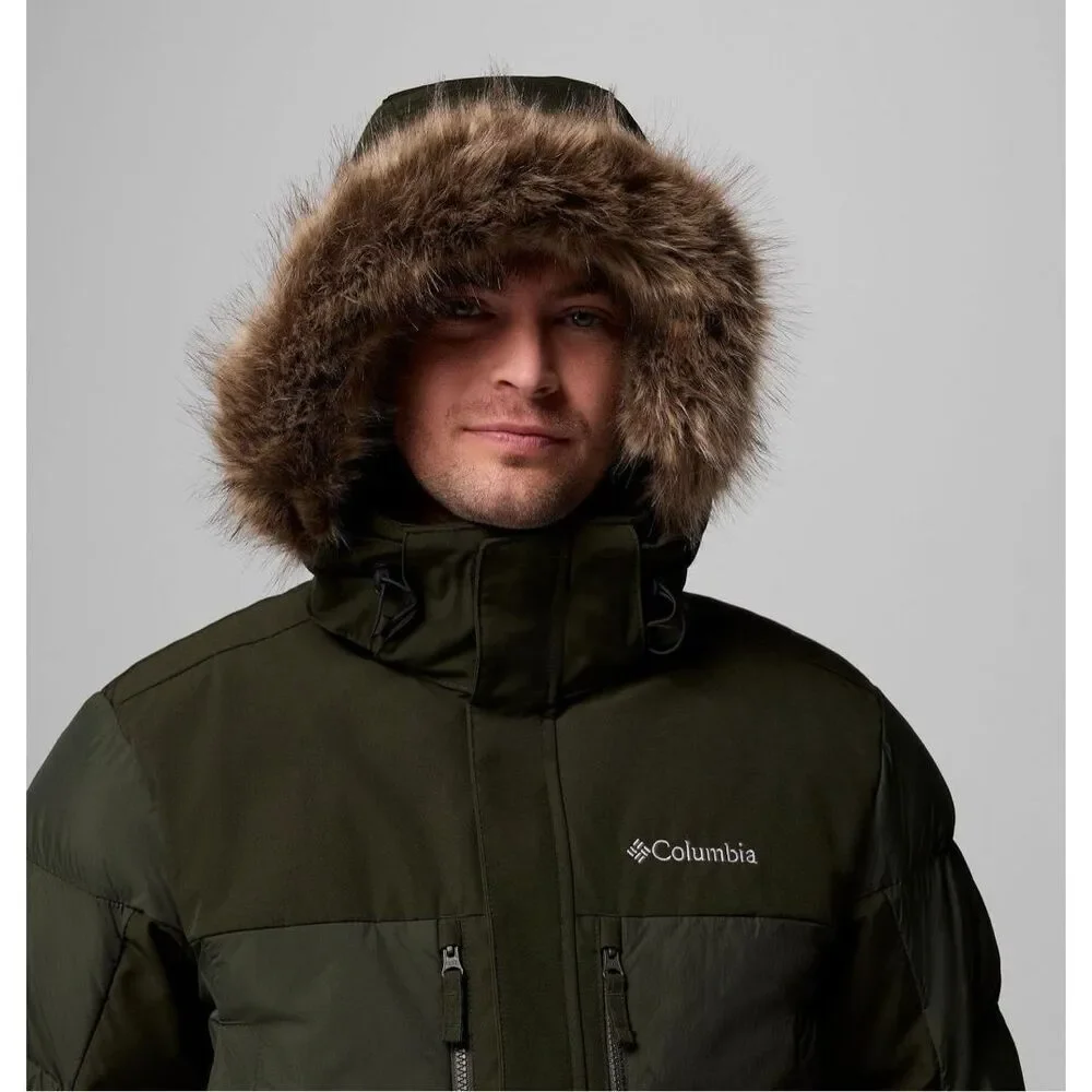 Columbia Marquam Peak Fusion II Hooded Parka Greenscape Small